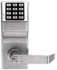 Alarm Lock Trilogy Lever SC1 Cyl. 100 User Codes  Satin Chrome